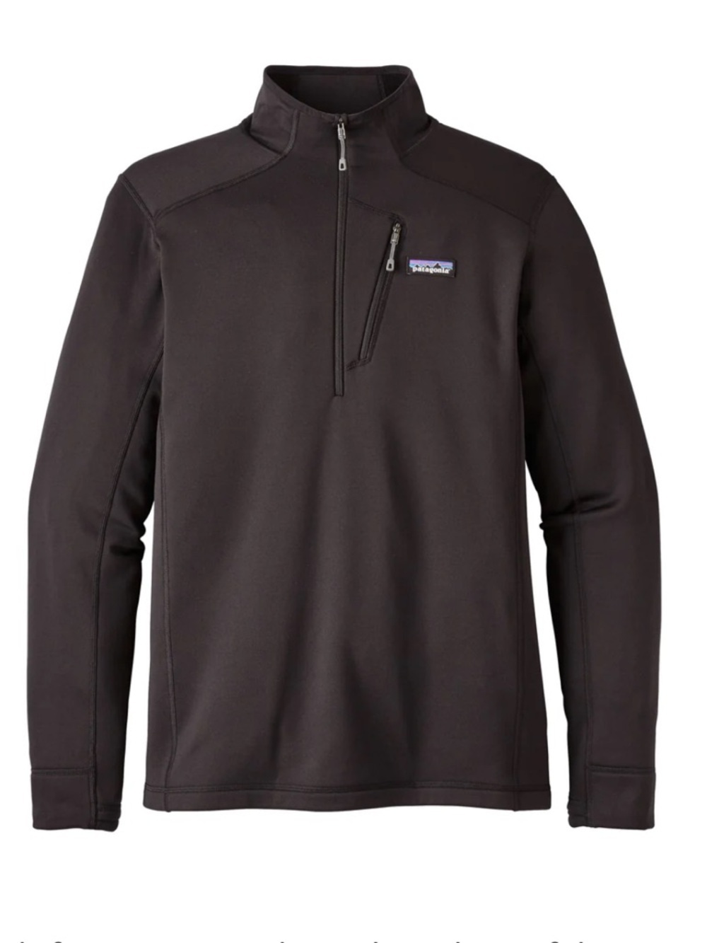 Patagonia Sz Sm Crosstrek 1/4 Zip Men's Fleece in Black